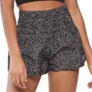 FREE PEOPLE FP MOVEMENT | The Way Home Shorts Golden‎ Black White Dot | Small